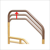 たよレールdan　手すりD型ロータイプ / 040-3879　木目ナチュラル マツ六 取寄品 JAN 4976415958167　介護福祉用具 マツ六株式会社 | 施工のプロ向け製品情報