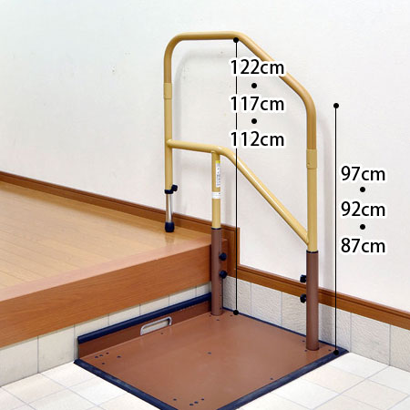 玄関用置き型手すり（片手すり） たよレールDAN ロータイプ | よぐGO 