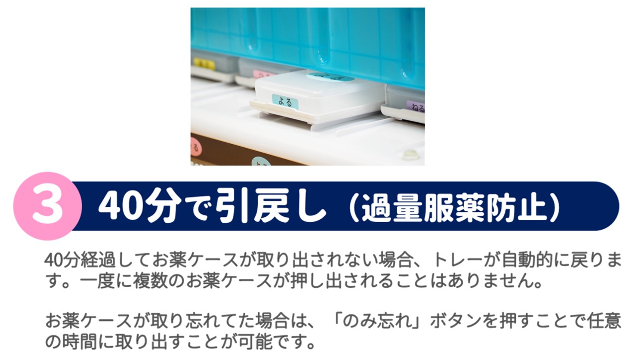 薬の飲み忘れ防止の服薬支援機器 「eお薬さん」 | よぐGO